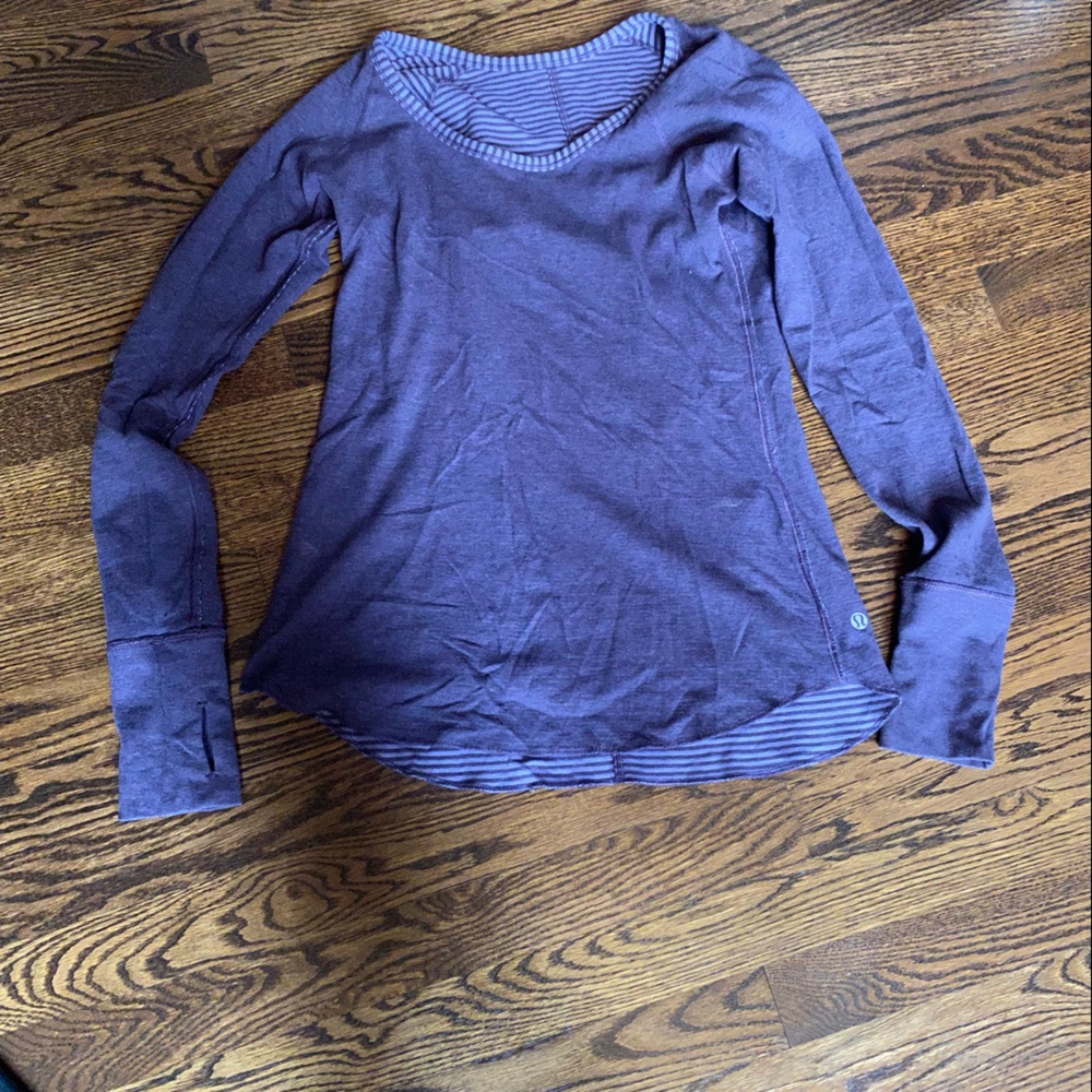 Lululemon long sleeve reversible cotton top